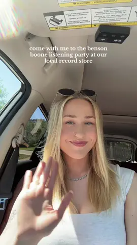 A post by @sidneylove on TikTok caption: american heart listening party - so much fun!! @Benson #bensonboone #vinyl #recordstore #listeningparty #bensonboonelisteningparty #indieexclusivevinyl #america #fyp #trending #americanheart #viral #record #popculture 