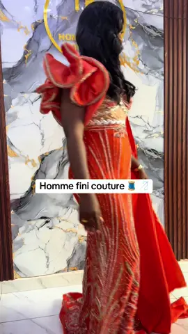 A post by @hommefinisacko on TikTok caption: Merci chérie pour la confiance 🧵🪡chez homme fini couture la maison des stars ✅❤️