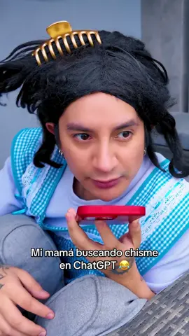 A post by @marioaguilar on TikTok caption: Mi mamá buscando chisme con ChatGPT 😂 #marioaguilar #comedia 