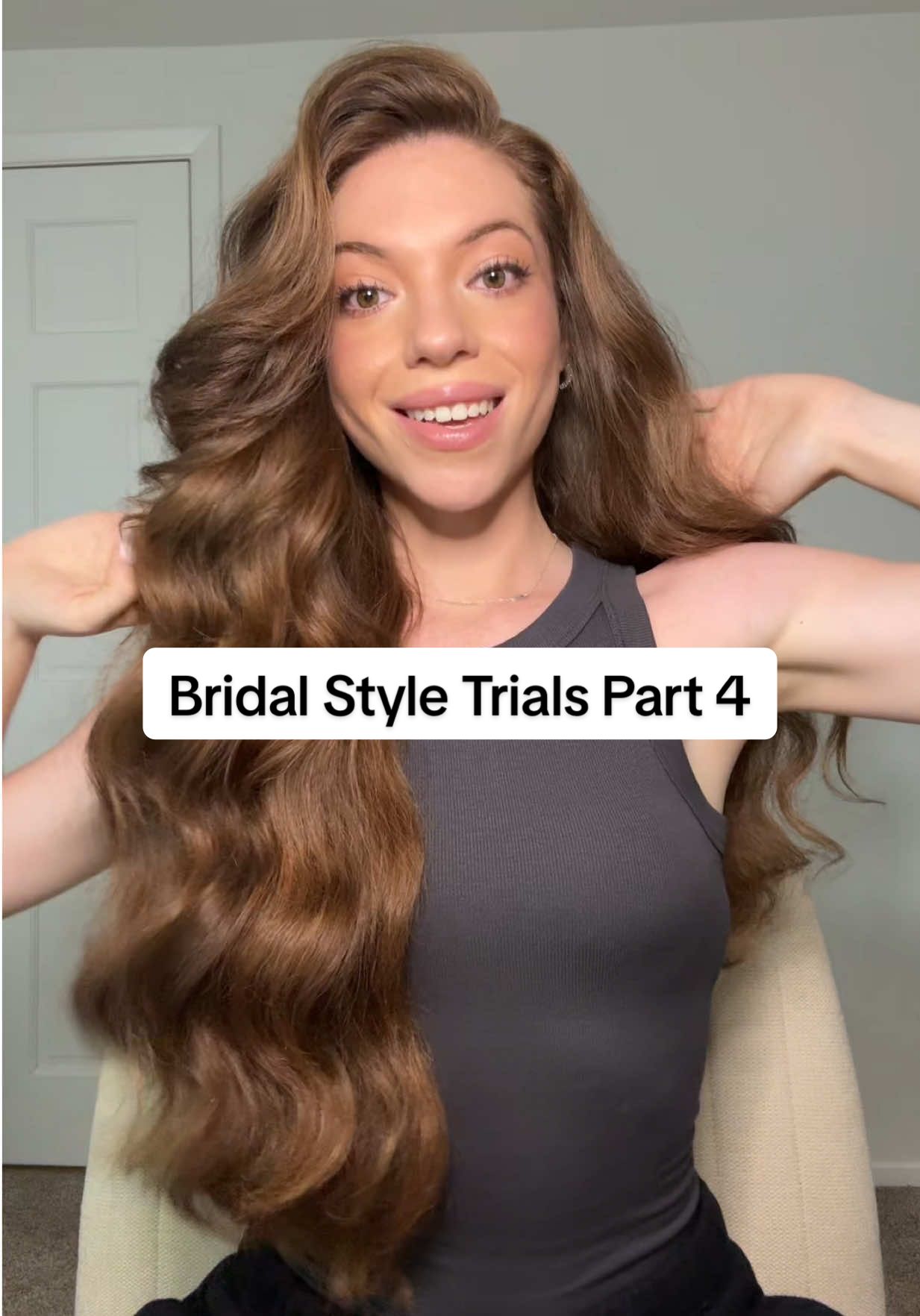 A post by @danielleathena on TikTok caption: Do you like this hairstyle for my wedding day!? Folllow to help me pick!🫶 #hair #hairtok #bridalhair #bridalhairstyle #hairstyle #hairstyles #hairinspo