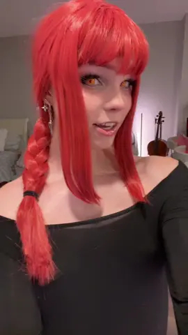 A post by @comf.ycakes on TikTok caption: I can’t see anything out of these contacts😭 #makima #csm #makimacosplay #chainsawman #trans #transgirl #transmtf #Transgender #fyp 