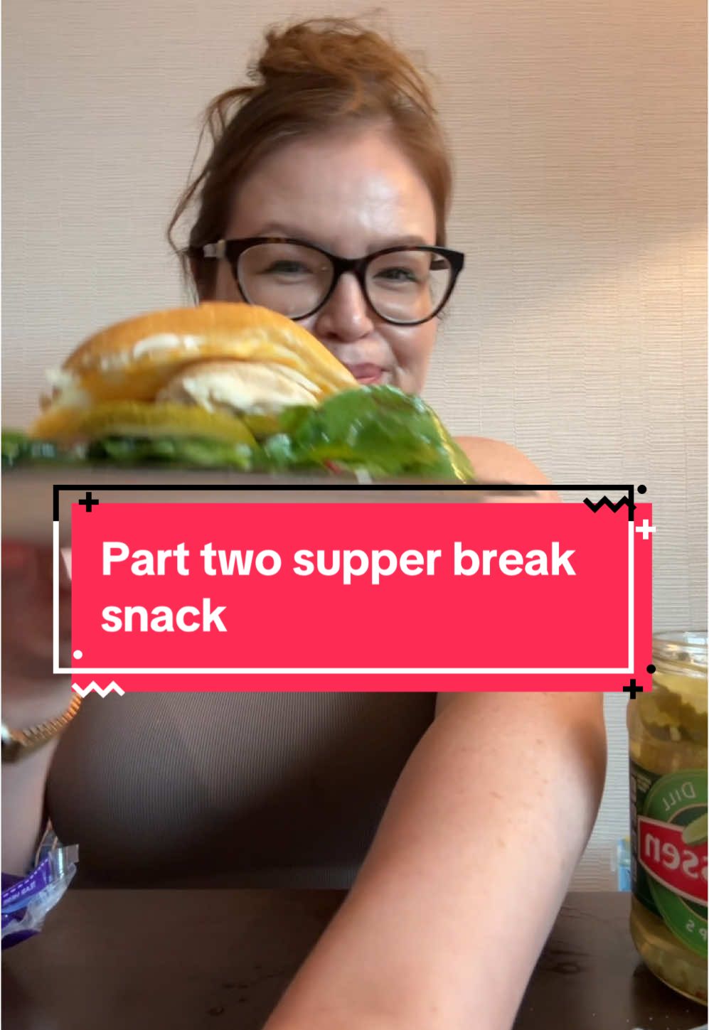 A post by @desiraedesnomie on TikTok caption: Part two on our supper break snack 