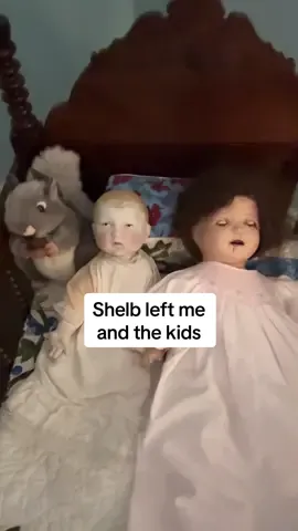 A post by @shelbanddyl on TikTok caption: I can’t believe she has to sleep there 😳 #shelbanddyl #wedding #doll #couples #relationships 