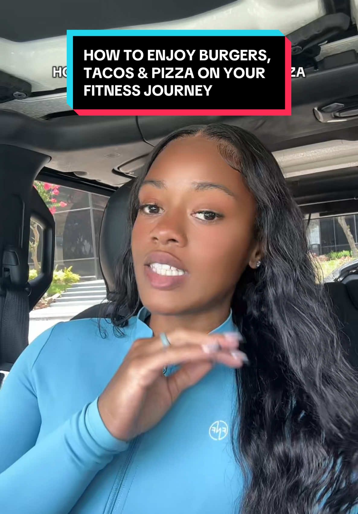 A post by @fitnfineewithpenelope on TikTok caption: How to enjoy burgers, pizza and tacos on your fitness journey #100lbsdown #fatloss #fyp 