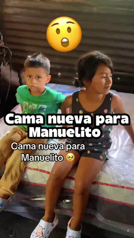 A post by @dalechapi on TikTok caption: Cama nueva para Manuelito #videoviral #dalechapin #ayudasocial 
