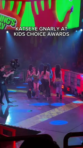 A post by @_angelomarasigan on TikTok caption: What a GNARLY performance 💅 @Nickelodeon #KCA #KidsChoiceAwards #KidsChoiceAwards2025 #katseyekidschoiceawards #katseyeperformance #katseyelive 