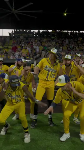 A post by @thesavbananas on TikTok caption: Just @Danny doin’ his thang 😎 #savannahbananas #dance #soulsurvivor #akon #trendingaudio #swag #trending 