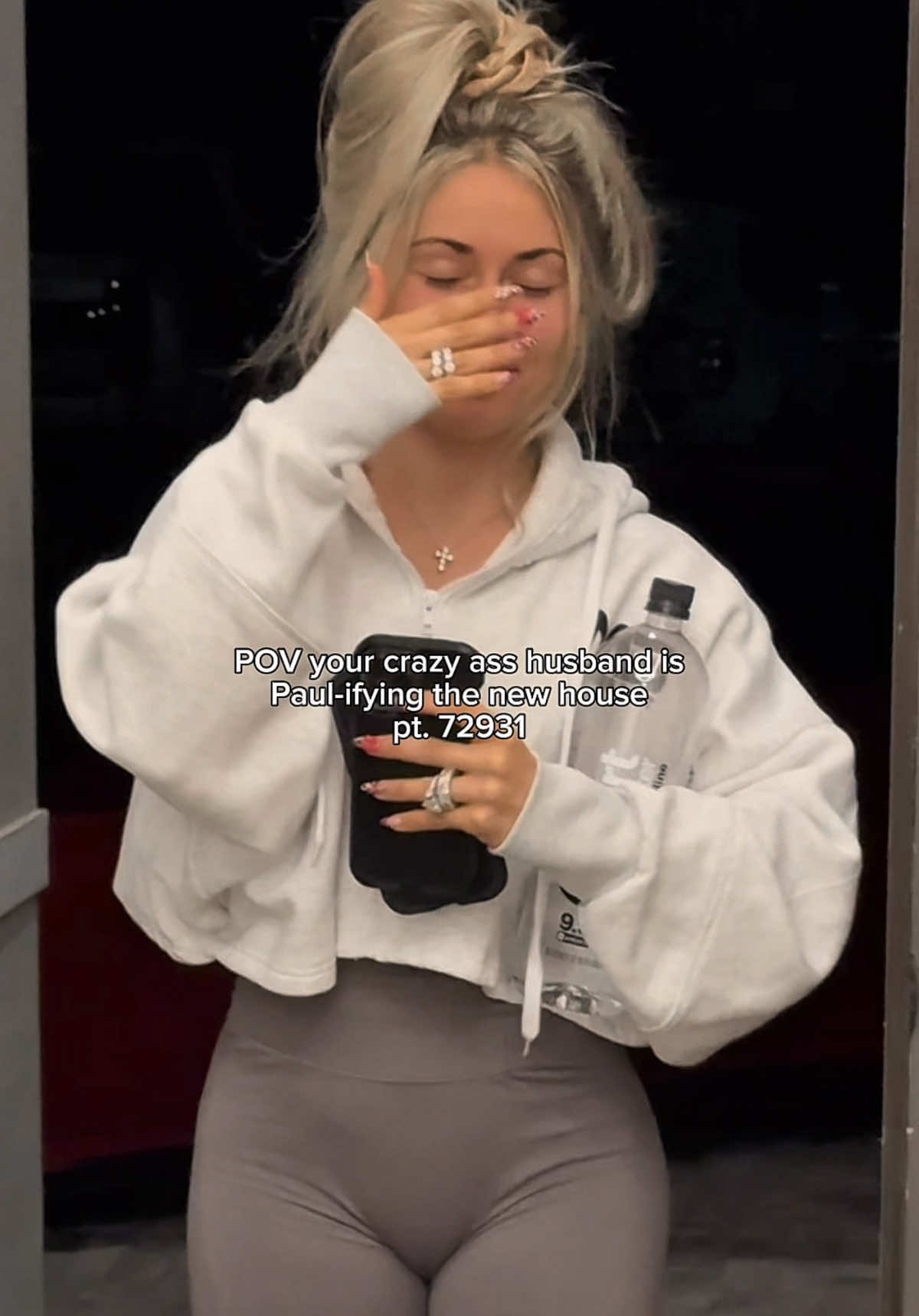 A post by @misscarriejune on TikTok caption: Yeah… we’re STILL not moved in 😂