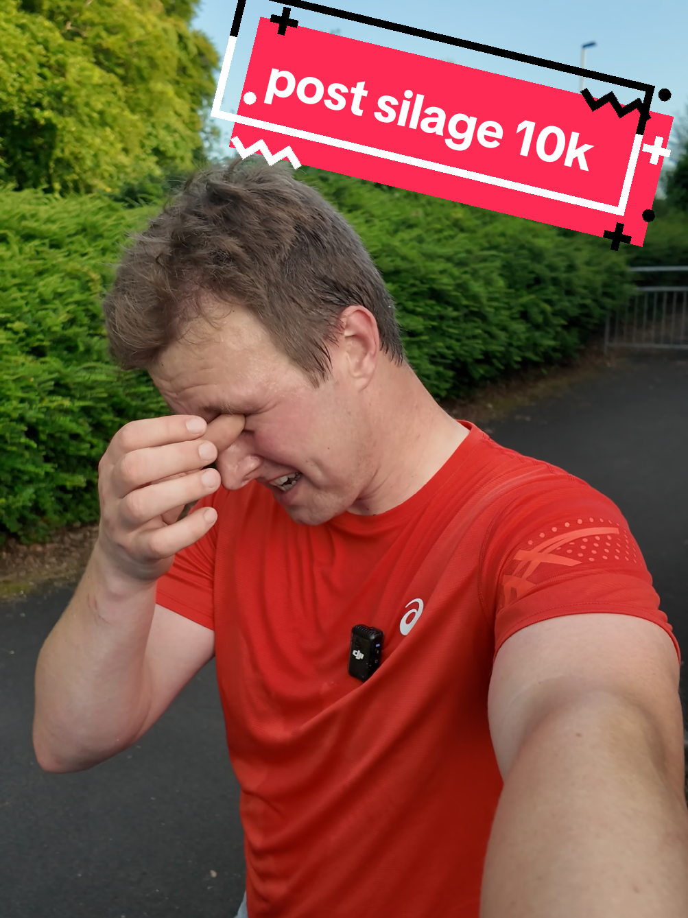 A post by @farmtheoryni on TikTok caption: call me Andrew Goggins from now on please. 👌😂 #Running #silage #farmlife #goggins 