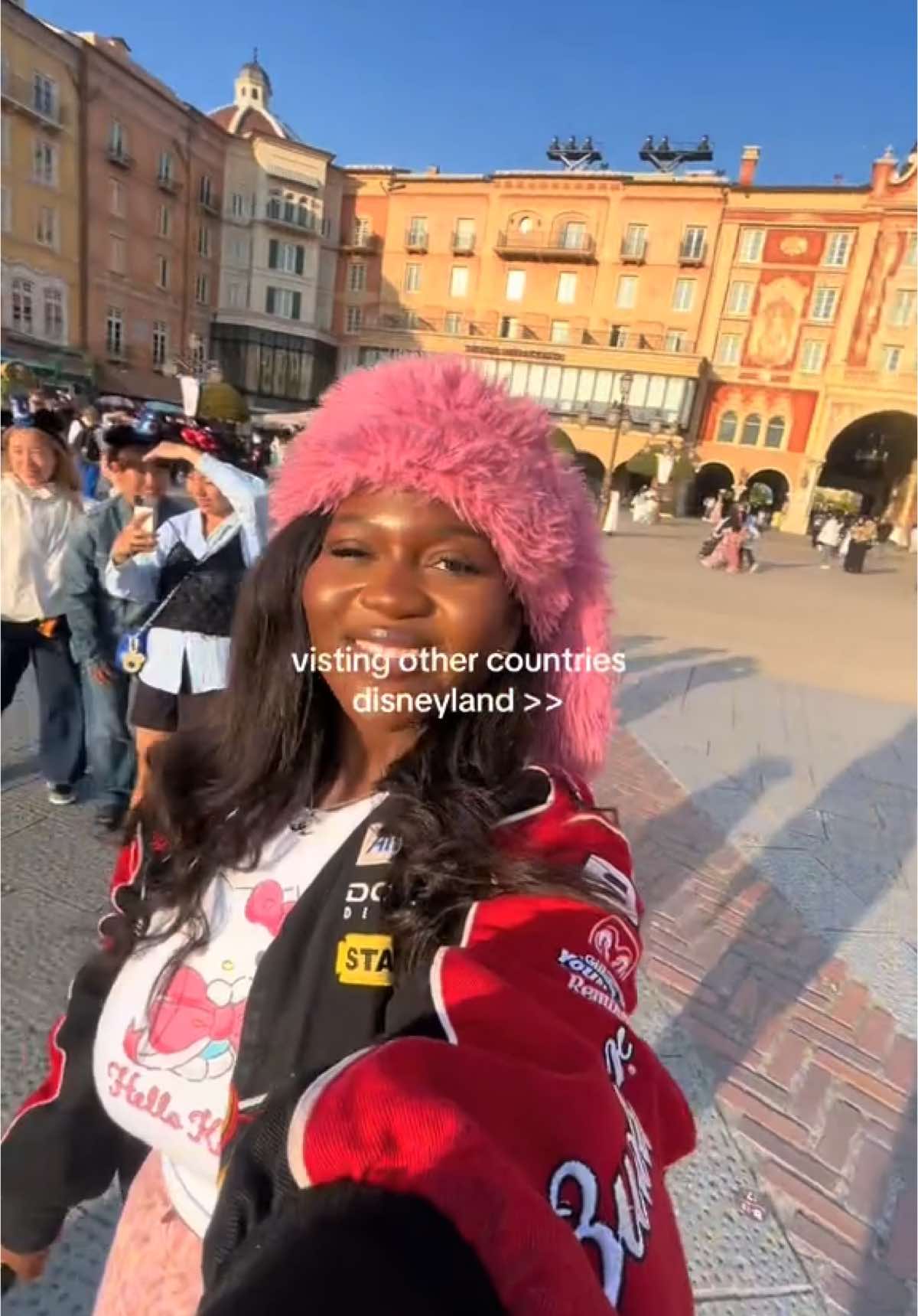A post by @misscuddy on TikTok caption: Part 5 | Tokyo disneyland is literally a dreammm literally have everything i fearrr #tokyodisneysea #tokyodisneyland #fyp #disney #disneycaliforniaadventure #gradnite #classof2025 #disneyland #sunset #disneyadult #disneyaddict 