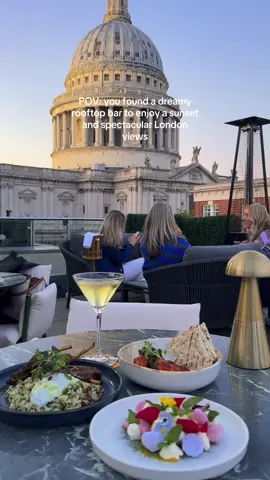 A post by @volga_londonstories on TikTok caption: 🌇✨ Spent the evening at @sabinerooftopbar and honestly… what a vibe. Nestled above the streets of London with St. Paul’s Cathedral right in view, this stunning spot is a perfect escape from the everyday and one of London’s best-kept secrets. Chic vibes, stunning cocktails, and that skyline — what more could you ask for? Whether you’re catching golden hour or sipping under the stars, Sabine is where city nights come alive. 🍸🌿 #londonrooftops  #londoncity #londonskyline   #londonbars #rooftops #bestviews #londonlove #theshard #londonfood #london #sunsets # #londontravel #visitlondon #londonhiddengems #datenightideas #datenight  #londonbridge #londontiktok 
