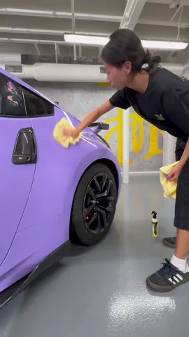 A post by @meguiars on TikTok caption: How easy is it to apply Ultimate Ceramic Coating? This easy! #howto #diy #cleantok #detailtok #detailer #amr #ceramic #ceramiccoating #nissan #370z