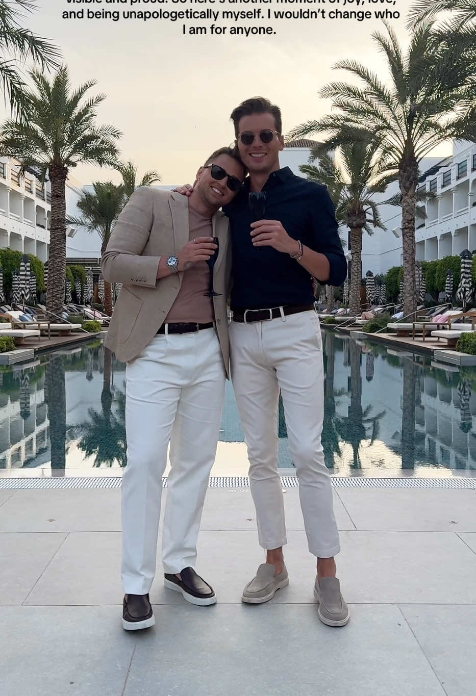 A post by @carlcunard on TikTok caption: Always be yourself 👬 Ever been judged just for being happy? Last time I posted a video like this, I got a lot of homophobic hate. And honestly, it made me want to hide — I found myself putting my relationship back in the closet on social media just to avoid the negativity. But not anymore. I’m done shrinking myself to make others comfortable. It’s Pride Month, and I’m proud of who I am and who I love. If you’ve ever felt like you had to dim your light, this one’s for you. Let’s take up space. Proudly, loudly, and with love 🌈❤️