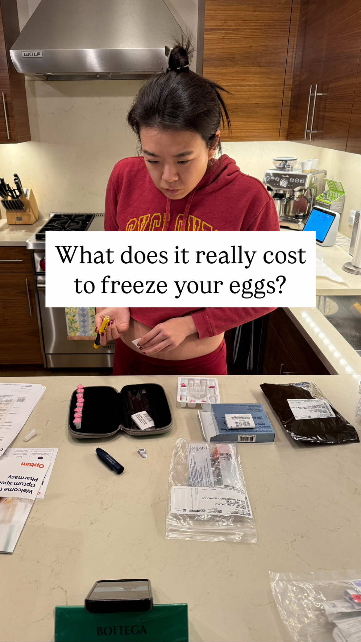 A post by @yourrichbff on TikTok caption: Egg freezing is EXPENSIVE. Here’s what I paid for the whole process! #money #finance #health #eggfreezing #financialfreedom #hospital #fertilitycare #fertility