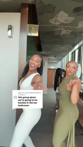 A post by @zoebaptistee on TikTok caption: Replying to @user7178467249824 girls bathroom edition🤣🤞🏽 @Tamia 