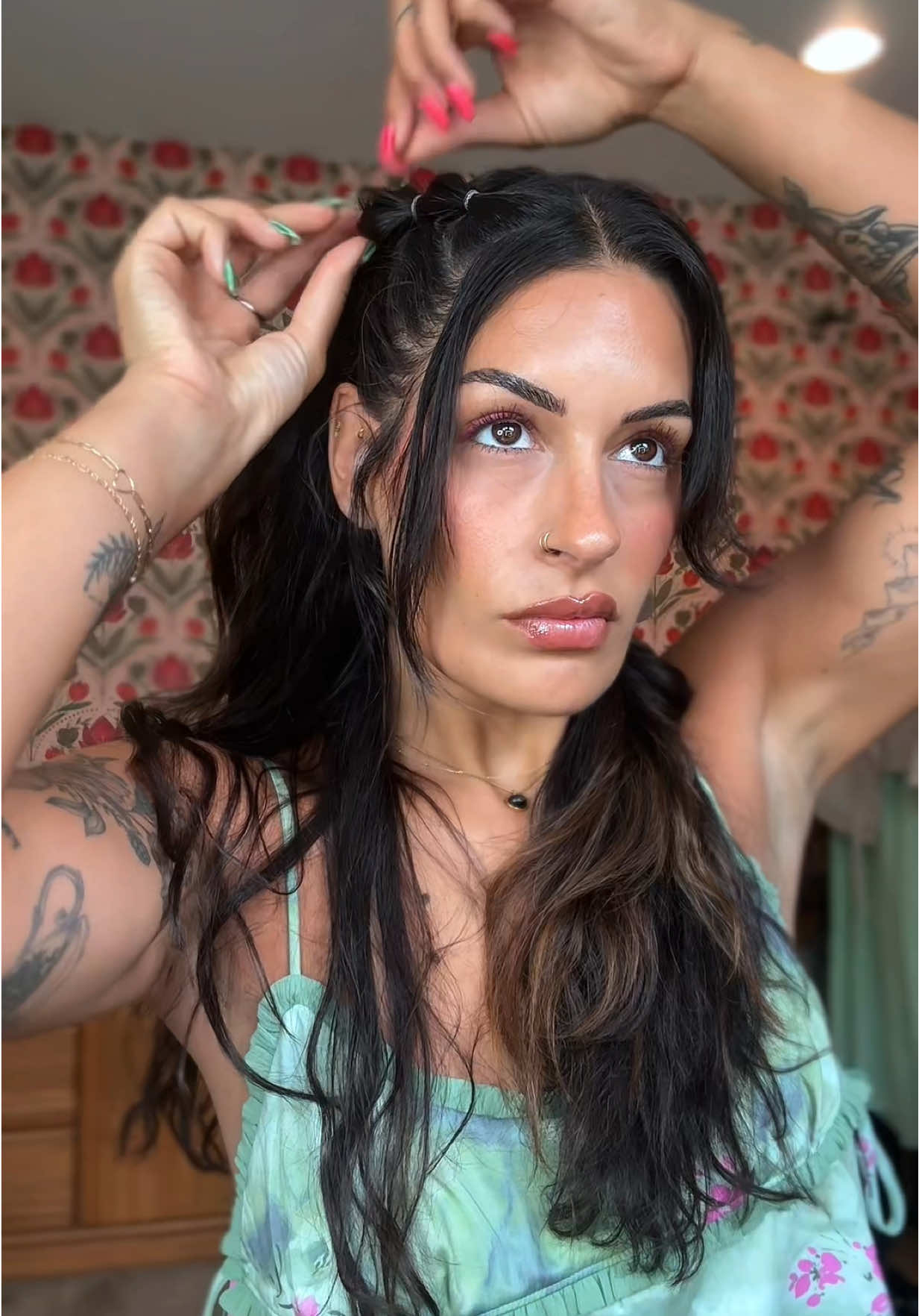 A post by @madeandtaylored on TikTok caption: how many spf products is too many because I don’t think the limit exists? #boatday #boathair #summerhair #madeandtaylored 