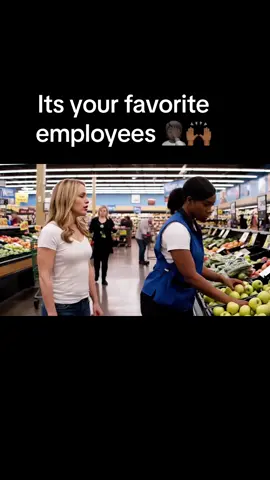 A post by @beastsrtkeem on TikTok caption: Here at walmart we value our customers with action packed ghettto entertainment while you get lack of service but our employees dont like this job either🤦🏿#fyp #ai #googleveo #funny #fypシ゚viral #fastfoodlife #fastfoodcustomers 