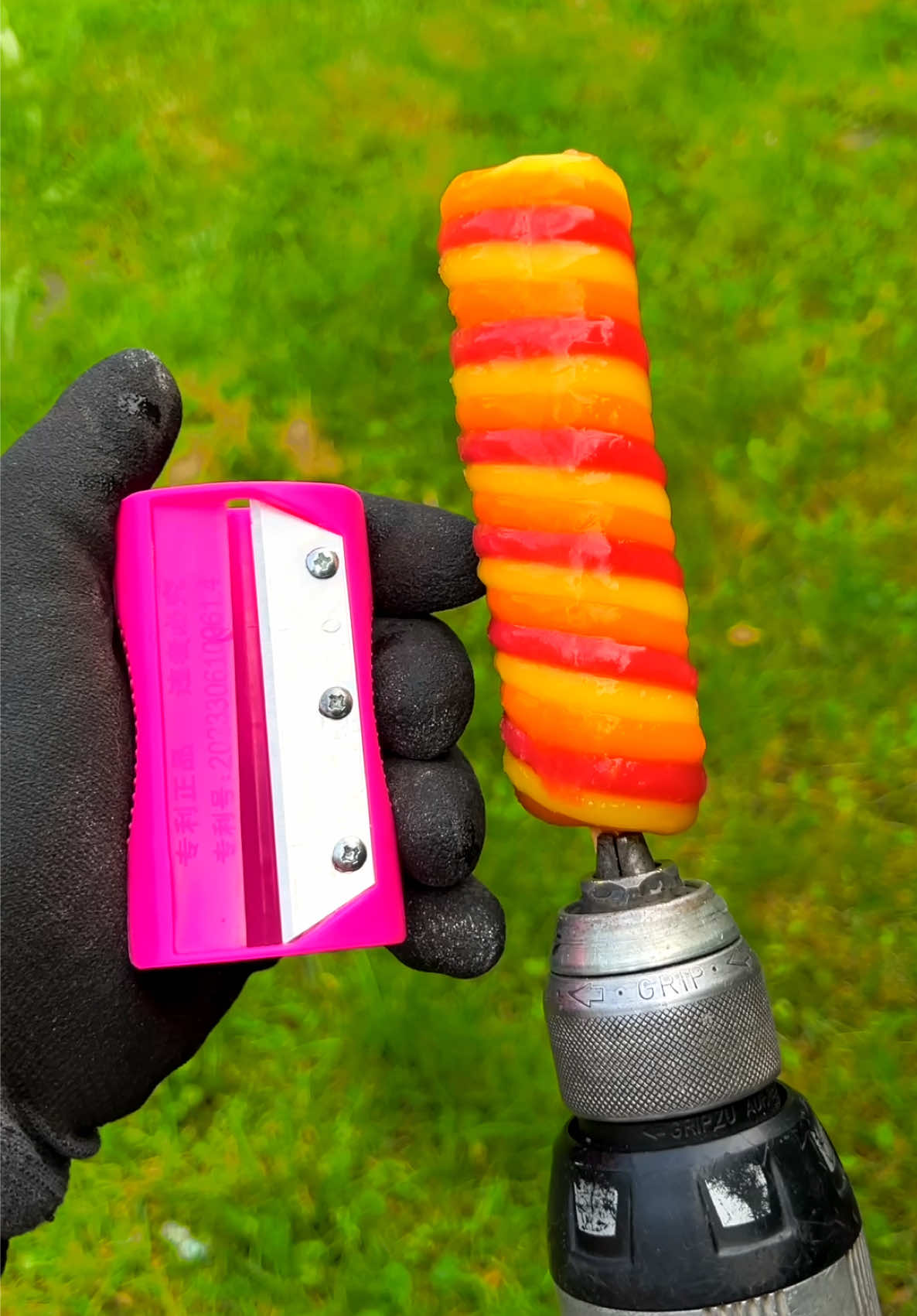 A post by @scottsreality on TikTok caption: Is is possible to sharpen ice cream? 😳