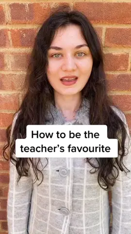 A post by @gina_meredith_ on TikTok caption: New skit! How to be the teachers favourite! #fyp #funny #teacherspet 