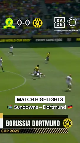 A post by @bvb on TikTok caption: ☑️ First win in the bag – watch the full highlights of our match against the Sundowns! #FIFACWC