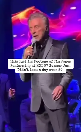 A post by @thebudgetballer on TikTok caption: Jimmy doesn’t look youthful, he looks ridiculous. Give it up uncle! #jimjones #summerjam 