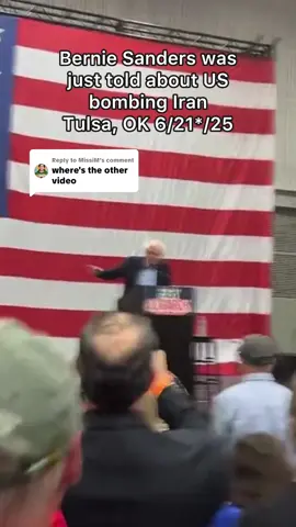 A post by @katnaps5 on TikTok caption: Replying to @MissiM    The words from @Bernie Sanders after we all chanted “no more #war”