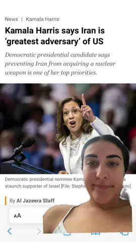 A post by @therealathenak on TikTok caption: Priority for Democrat to take down Iran overstep: ✅ Priority for President Trump to take down Iran overstep: 🛑