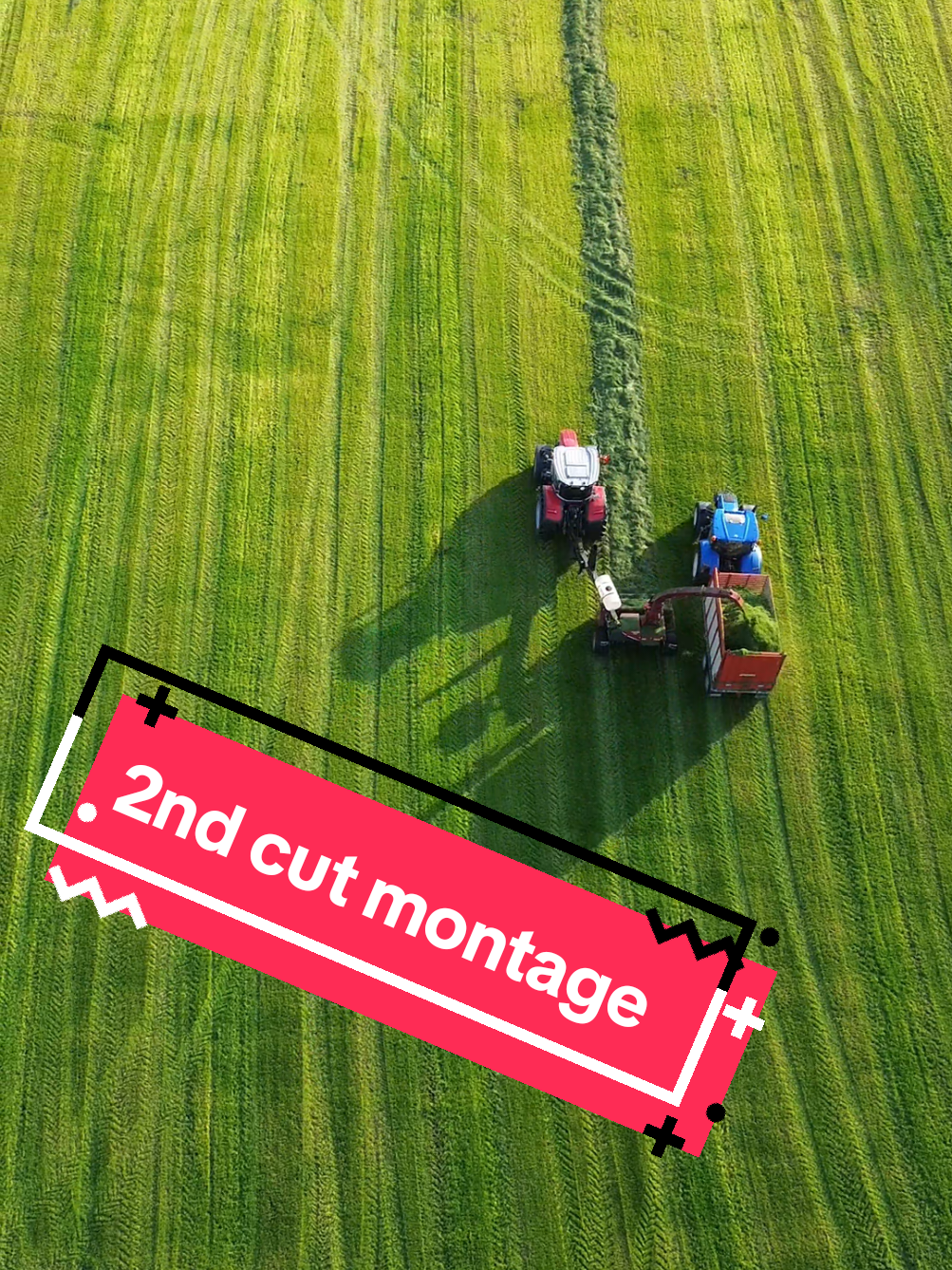 A post by @farmtheoryni on TikTok caption: I overlooked the fact that the JF was  so loud I couldn't use my megaphone for communicating... so instead it's being used as an intro to a montage. 😂 #silage #zachbryan 
