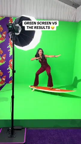 A post by @bramty on TikTok caption: GREEN SCREEN VS THE RESULTS 😂😂😂
