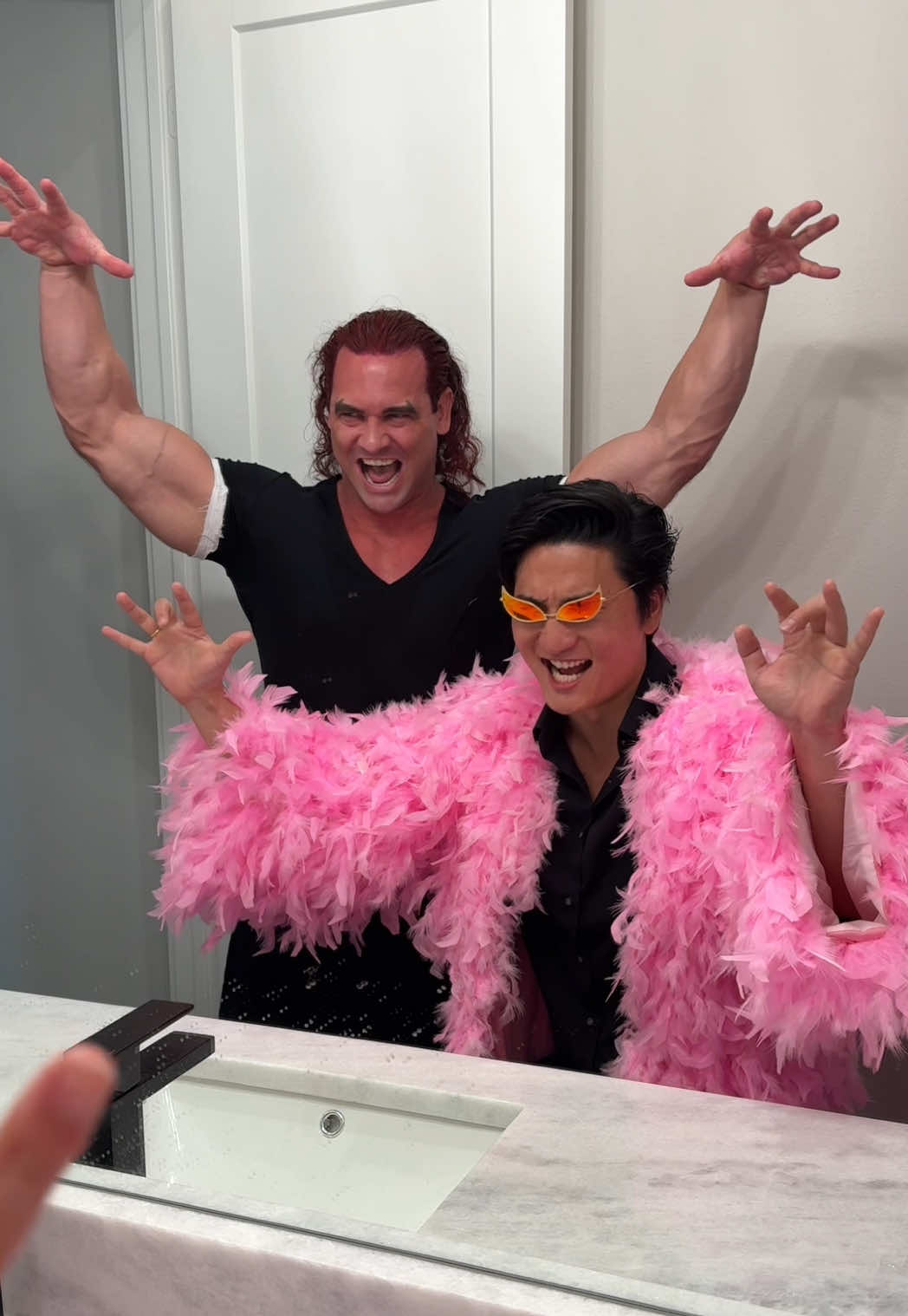 A post by @satoyu727 on TikTok caption: #animeexpo2025 #yujirohanma #doflamingo  @Logan Chitwood 