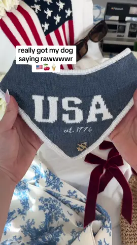 A post by @thedeluxepup on TikTok caption: RAWR 🇺🇸🦅💙
