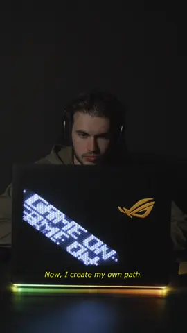A post by @amustycow on TikTok caption: choose your own path. @ASUS North America #ROGPartner #Windows11Pro #ForThoseWhoDare #ROG Play hundreds of PC games with your new ROG Strix SCAR 18 and 3 months of PC Game Pass.