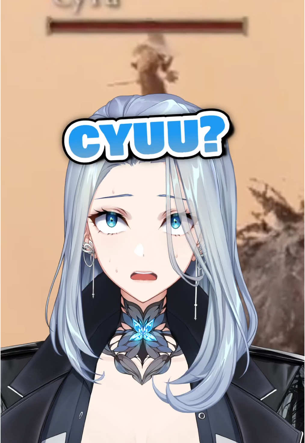 A post by @leeandlie on TikTok caption: Whatcha doing up there @CyYuVtuber 😂  #eldenring #vtuber #vtuberclips #envtuber #vtubermemes #streamer #twitch #streamer #anime #fypシ゚ 