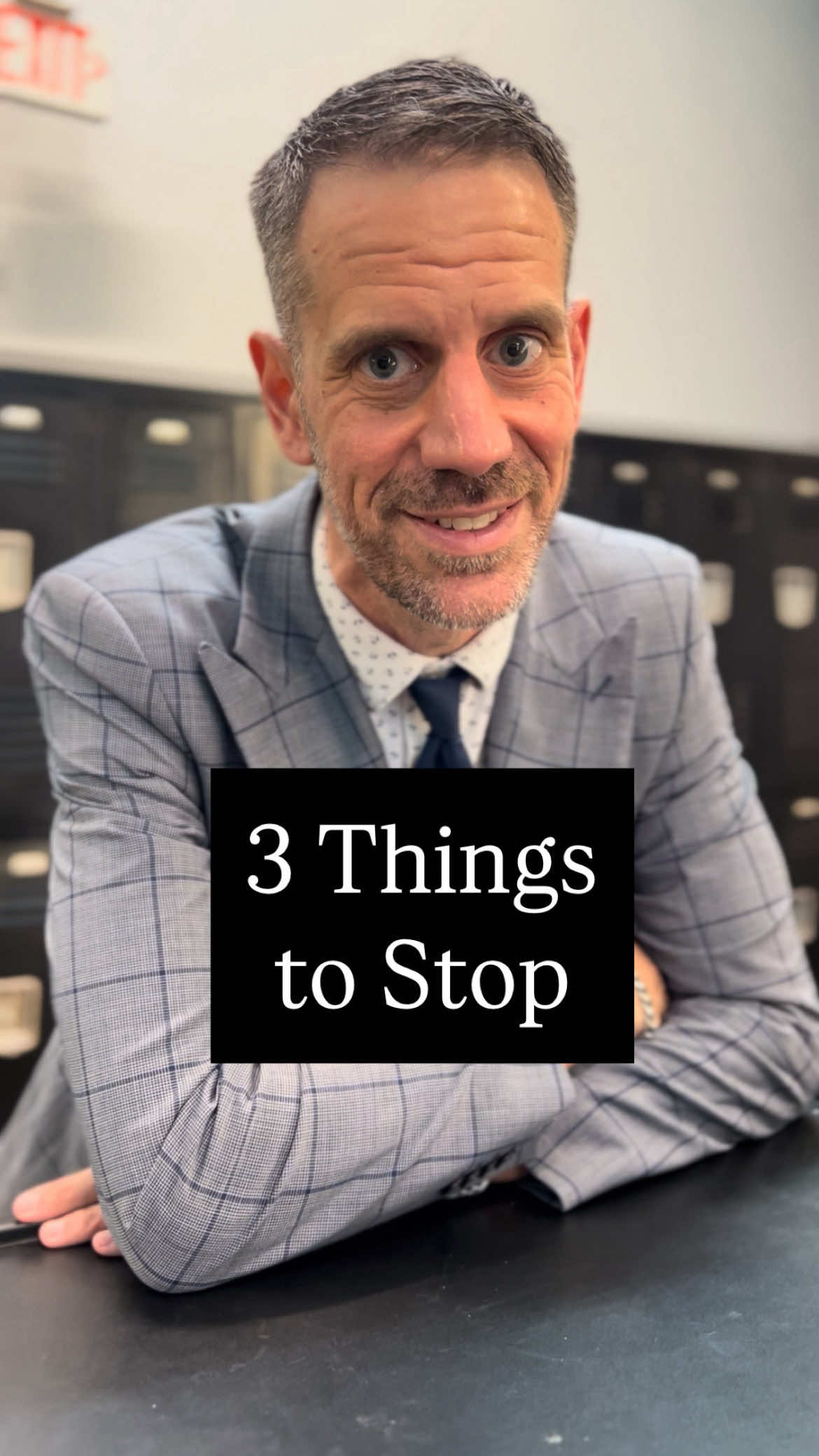 A post by @principal_lamb on TikTok caption: Here are 3 practices we need to stop doing in our schools.  Do you agree with me? 🤔 Which of these do you want to see stopped? ❌  Let me know in the comments.  #principalsoftiktok #teachersoftiktok #school 