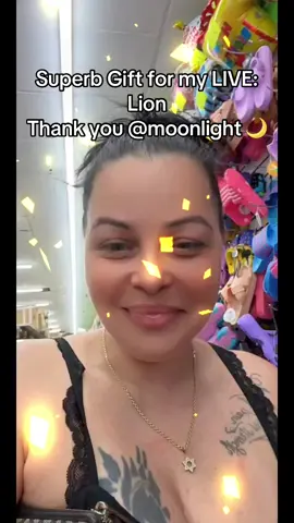 A post by @lafranca69 on TikTok caption: One of the best Gifts in my LIVE. Thank you, moonlight 🌙! For your support to my content.@moonlight 🌙 #tiktoklive #livehighlights #livegift #lion So speechless with this  beautiful Lion 🦁 gift #fyp #lion #gift #appreciated 