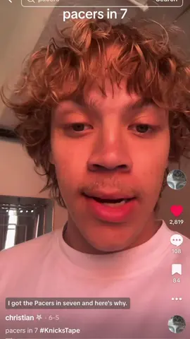 A post by @cricken_ on TikTok caption: pacers boutta close it out tonight