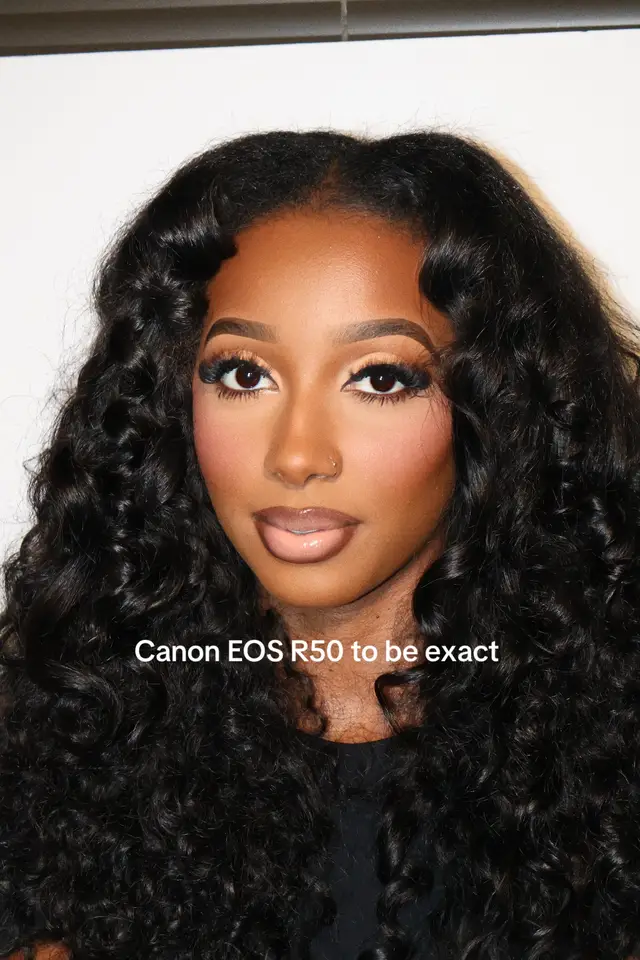A post by @flawlessfacesbybrittany_ on TikTok caption: #canon #houstonmua #canonr50 