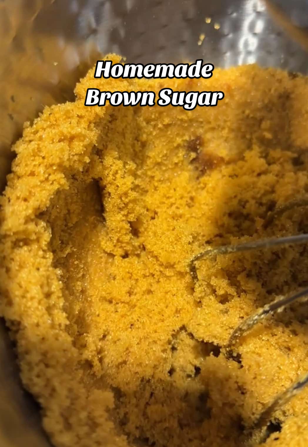 A post by @livingplanetfriendly on TikTok caption: Did you know you can make brown sugar? Make it at home in under a minute with just two ingredients—it’s cheaper, easy to customize (light or dark!), and cuts down on waste. Throwback because so many people were surprised when I shared this the first time! These labels are in my website shop! #BrownSugarHack #DIYPantry #FrugalLivingTips #HomemadeIsBetter #SaveMoneyInTheKitchen #SustainableLiving #ZeroWasteKitchen #KitchenHacks #HomemadeStaples #BakingHack