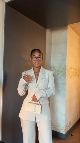 A post by @awilkyy on TikTok caption: I mean business today baby! 🤩🤭✨ soooo cute! #foryou #fyp #ootd #pantsuit #aritzia #blackgirltiktok #outfitinspo #simpleoutfit #nyc #paneloutfit 