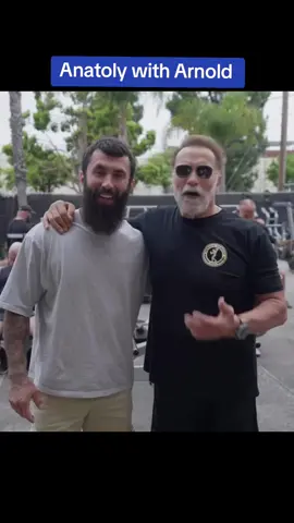 A post by @anatolyprank on TikTok caption: Anatoly With Arnold  #anatoly #gym #prank 