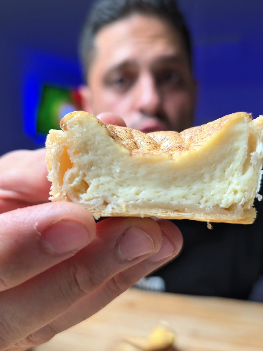 A post by @karimssurvivalkitchen on TikTok caption: Who Is Cristiano Ronaldo? Pastel Ne Data 🇵🇹 #TikTokFood #asmr #mukbang @👾 