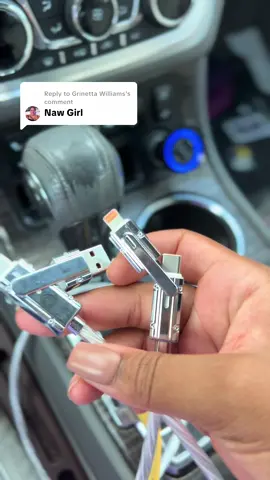 A post by @shashasvoice on TikTok caption: Replying to @Grinetta Williams Can’t go wrong with a new one 🥰 #charger #phonecharger #carcharger #earbudcharger #computercharger #usb 