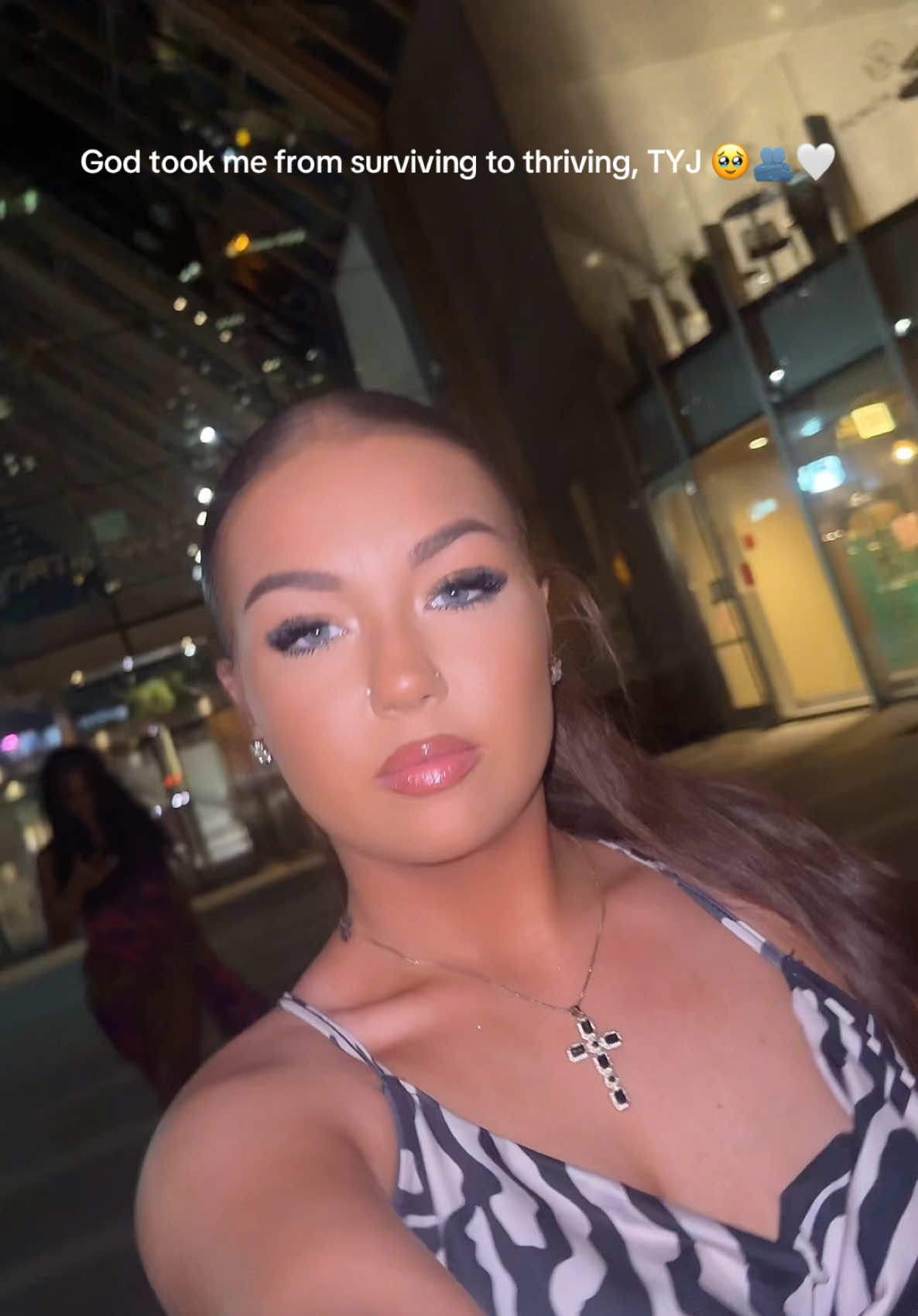 A post by @tiffanynicolewhite on TikTok caption: Grateful for the blood of Jesus 🤍 