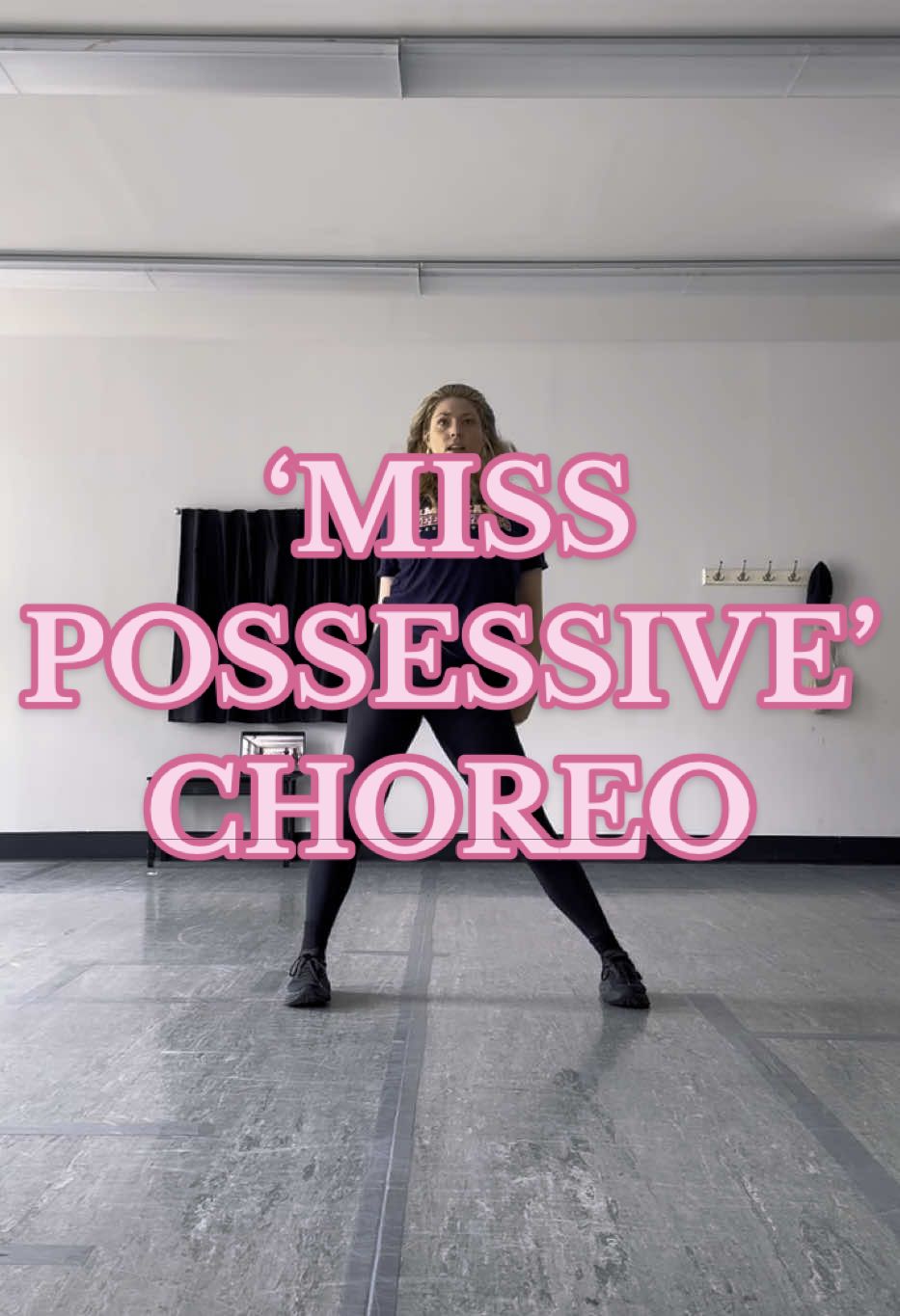 A post by @victoriakalina5678 on TikTok caption: Another day and another day of teaching a GREAT class 🤩🥰🩷 …keep your eye out on when I’m holding on for dear life on “Miss Possessive”🤣 #dance #prodance #tatemcrae #misspossessivetour #nyc #americassweethearts #dancer #nflcheerleader 