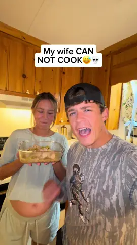 A post by @taylorrandsoph on TikTok caption: Welp… we have to give her credit for the attempts🤣😭 #taylorandsoph #cooking #fail #funny #couple #crockpot 