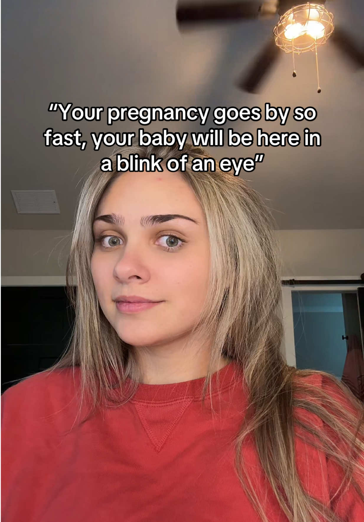 A post by @arianalee99 on TikTok caption: i wish this was true 🙃 it feels so SLOW #pregnant #pregnancy #baby #2025baby 