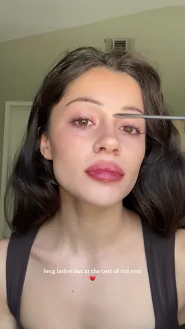 A post by @sierrapetrossi on TikTok caption: use lash serums at your own risk <3