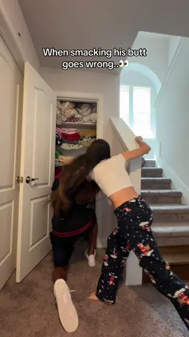 A post by @makayla.domagalski1 on TikTok caption: I was not expecting that👀😂 #fyp #funny #fun #Love #couplegoals #cute #viral #Relationship #trending #relatable #jokes #reality #prank 
