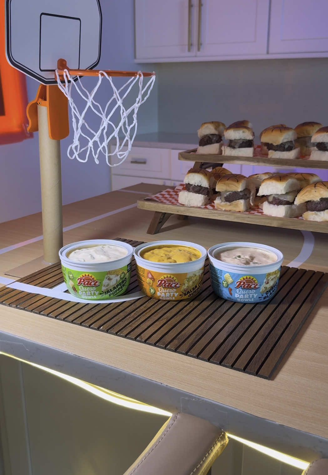 A post by @the_avantgarde on TikTok caption: #PacePartner A slider dunk station is only complete with queso… this was SO easy to make and I love how convenient it was thanks to. @Pace Salsa  Enter the Pace® Queso Party Remix Sweepstakes at the link in my bio. NO PURCHASE NECESSARY. T&CS APPLY. CLICK FOR DETAILS.