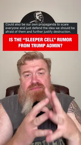 A post by @jolly_good_ginger on TikTok caption: This is the most likely scenario in MY OPINION as it pertains to the “sleeper cell” story from CBS